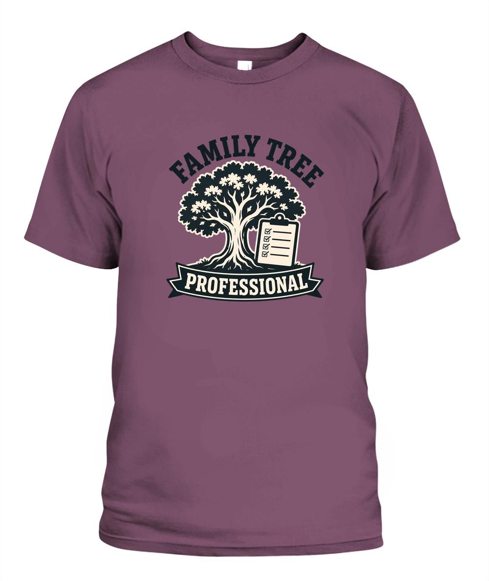 Family Tree Professional — T-Shirt in Berry