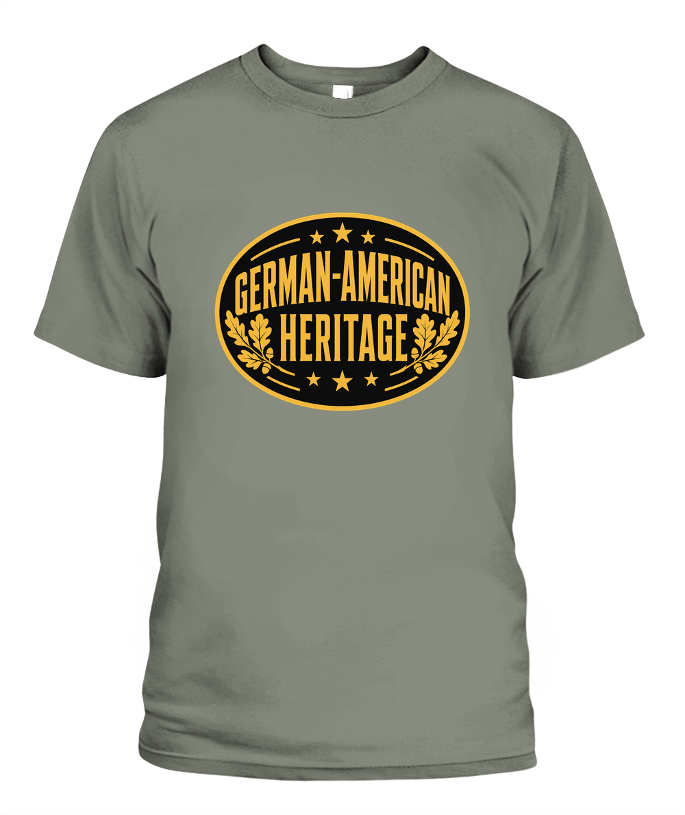 German-American Heritage — T-Shirt in Moss
