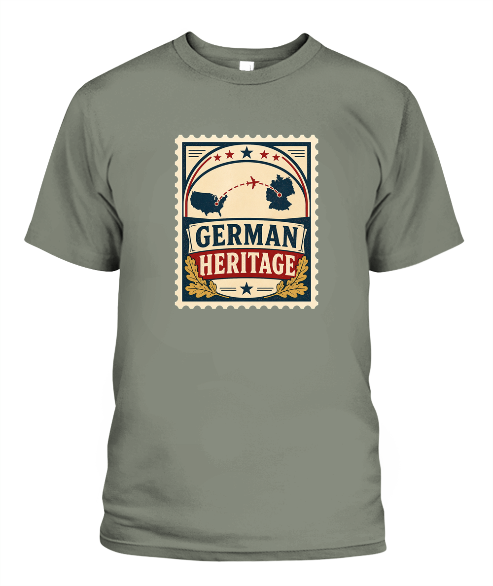 German Heritage — T-Shirt in Moss
