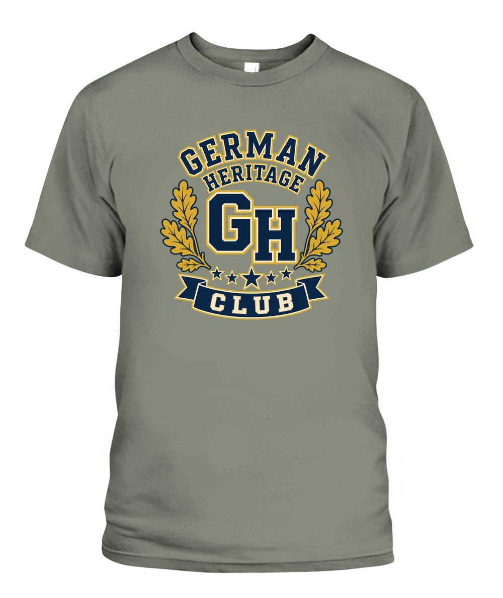 German Heritage Club — T-Shirt in Moss