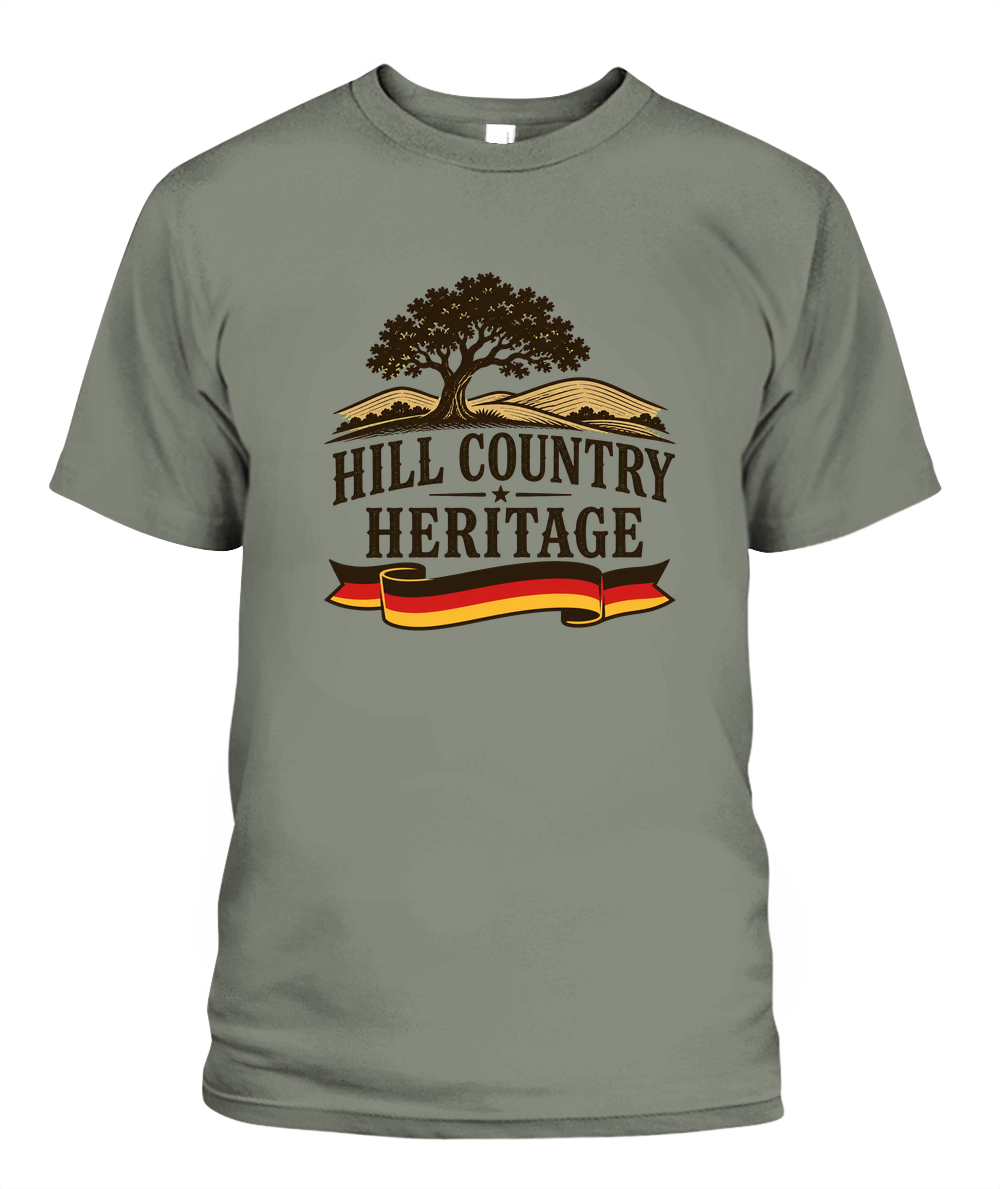 Hill Country Heritage — T-Shirt in Moss