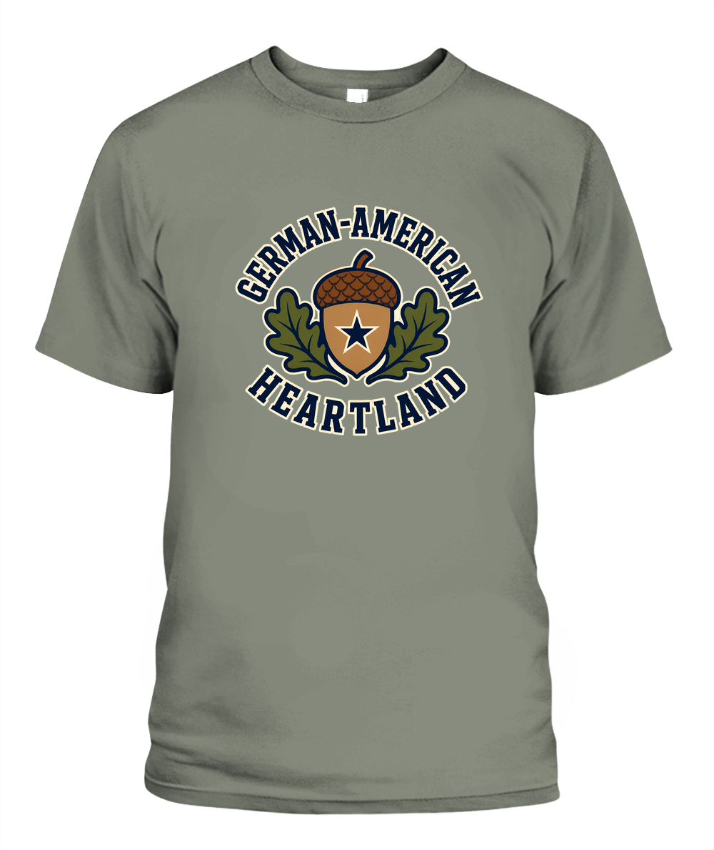 German-American Heartland — T-Shirt in Moss