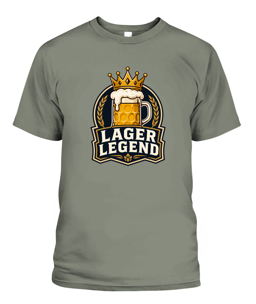 Lager Legend — T-Shirt in Moss