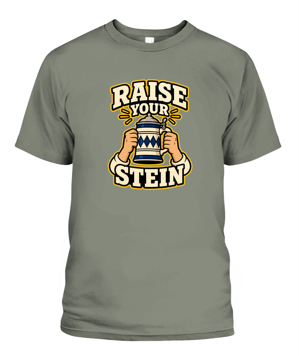 Raise Your Stein — T-Shirt in Moss