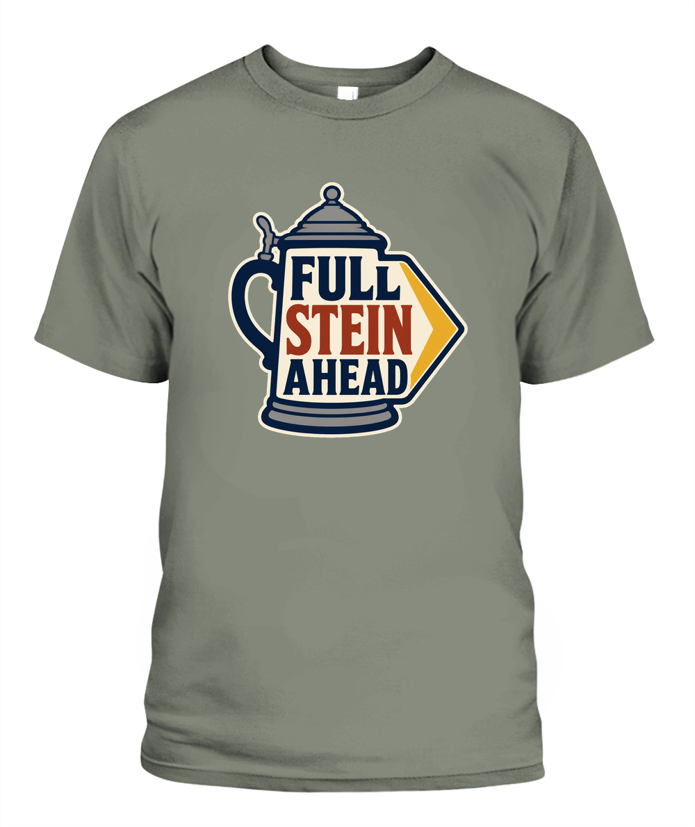 Full Stein Ahead — T-Shirt in Moss