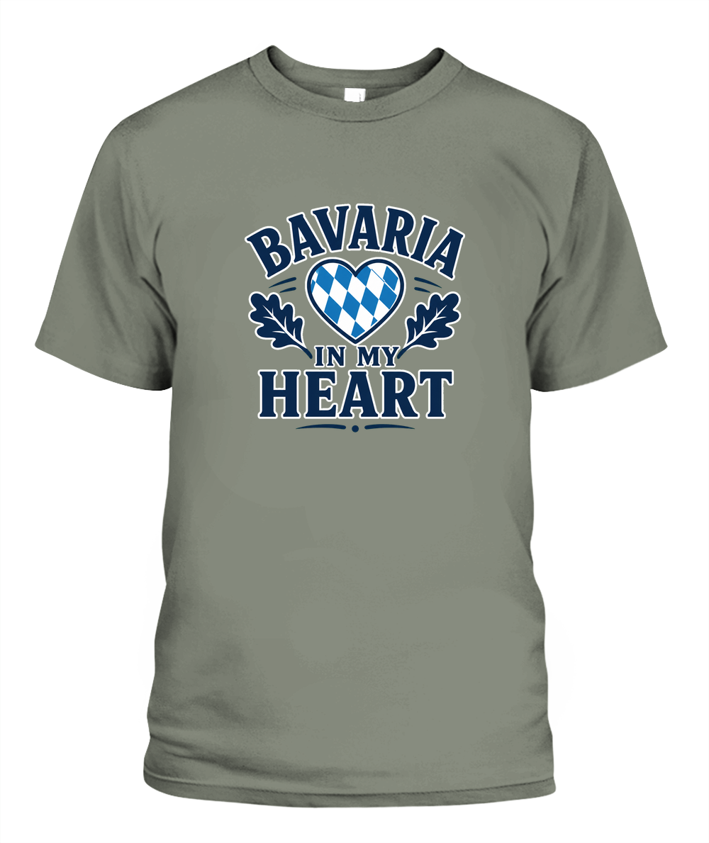 Bavaria In My Heart — T-Shirt in Moss