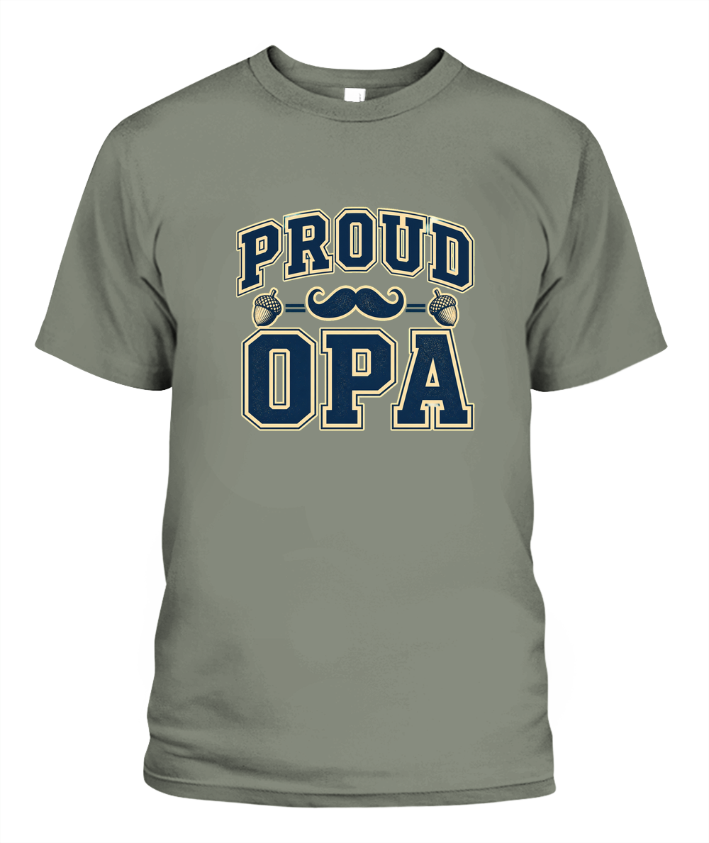 Proud Opa — T-Shirt in Moss