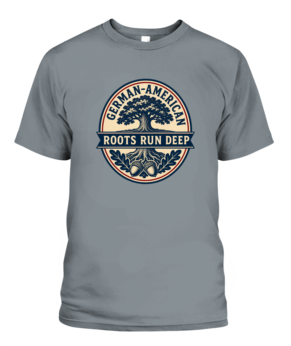 German-American Roots Run Deep — T-Shirt in Granite