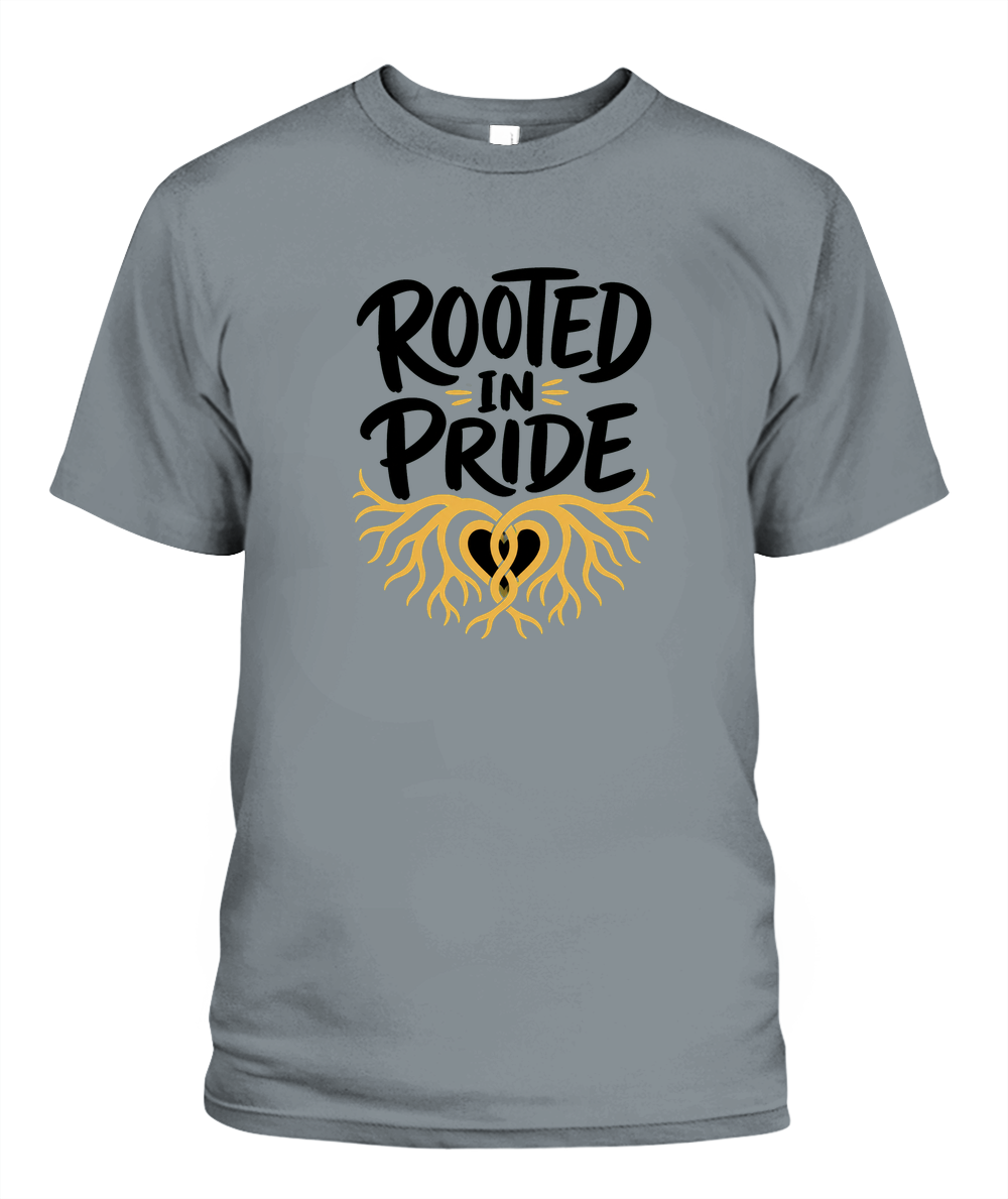 Rooted In Pride — T-Shirt in Granite