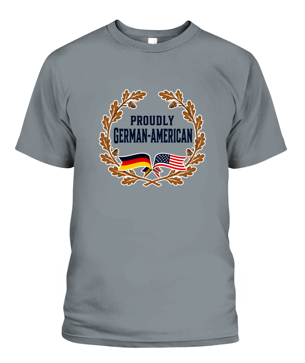 Proudly German-American — T-Shirt in Granite