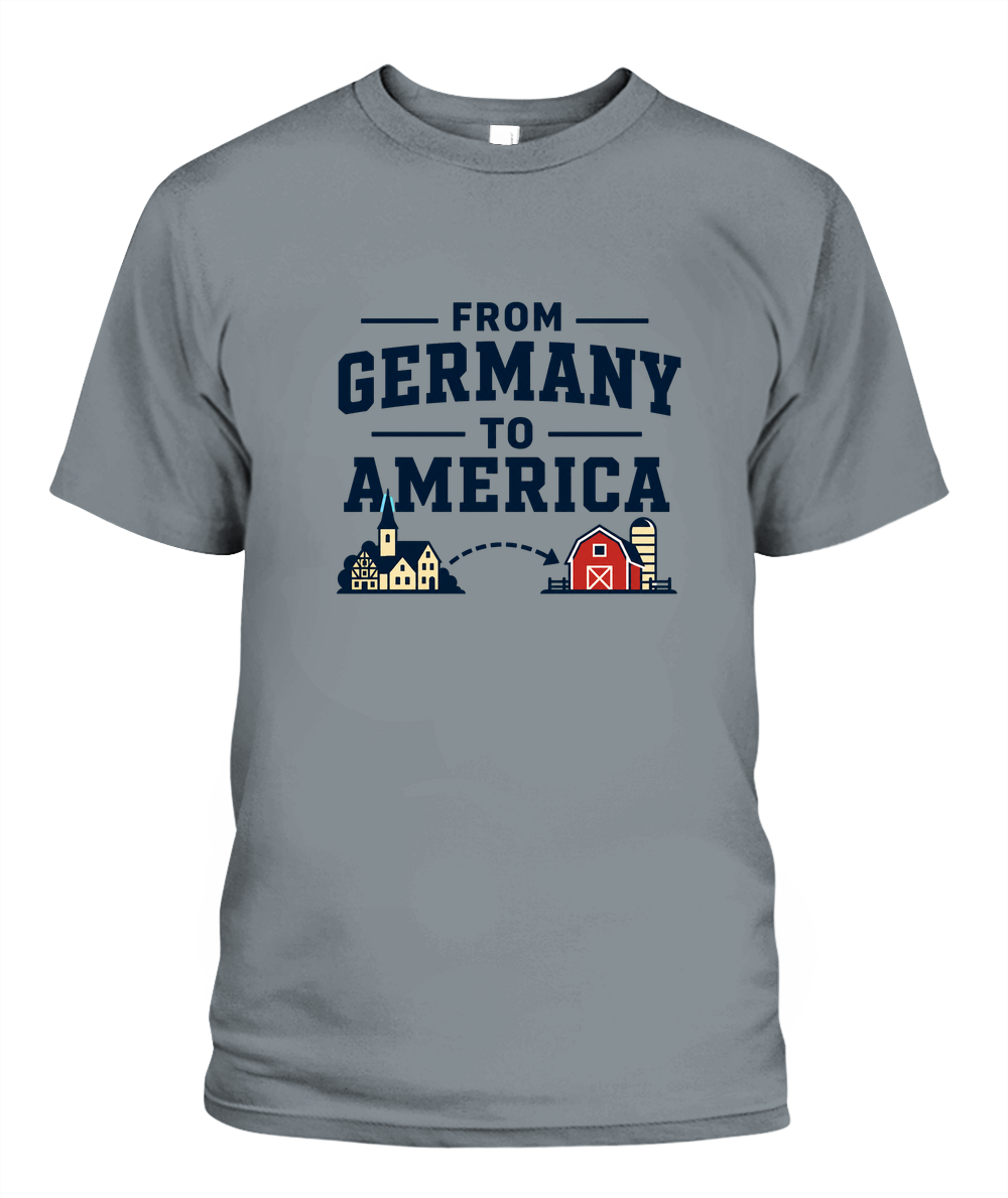From Germany To America — T-Shirt in Granite