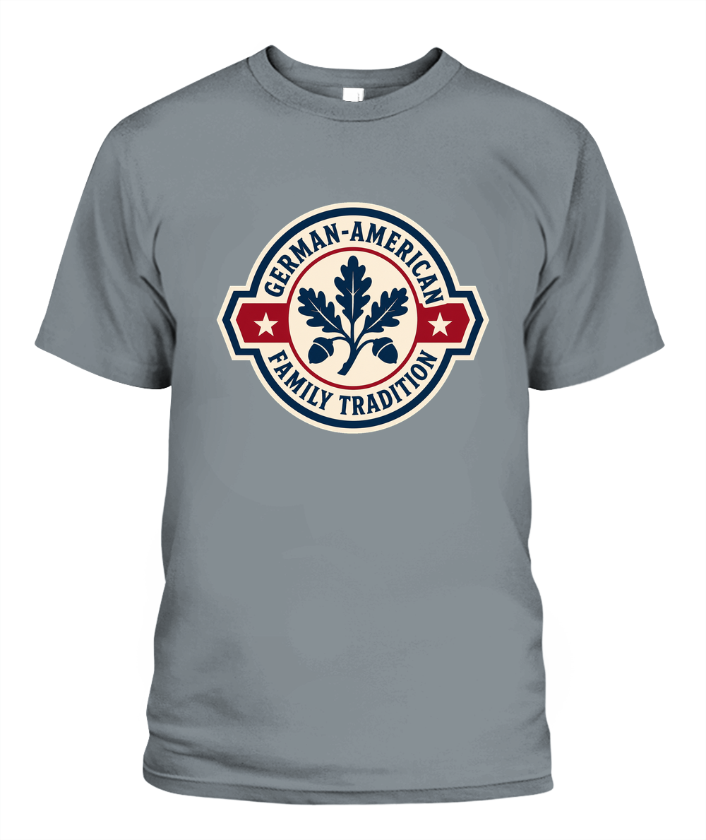 German-American Family Tradition — T-Shirt in Granite