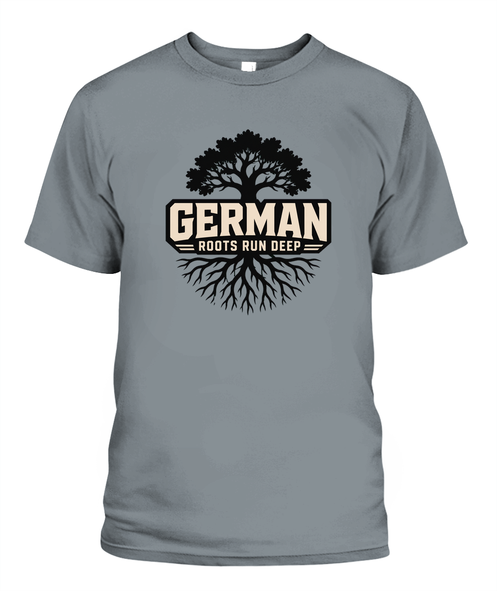 German Roots Run Deep — T-Shirt in Granite