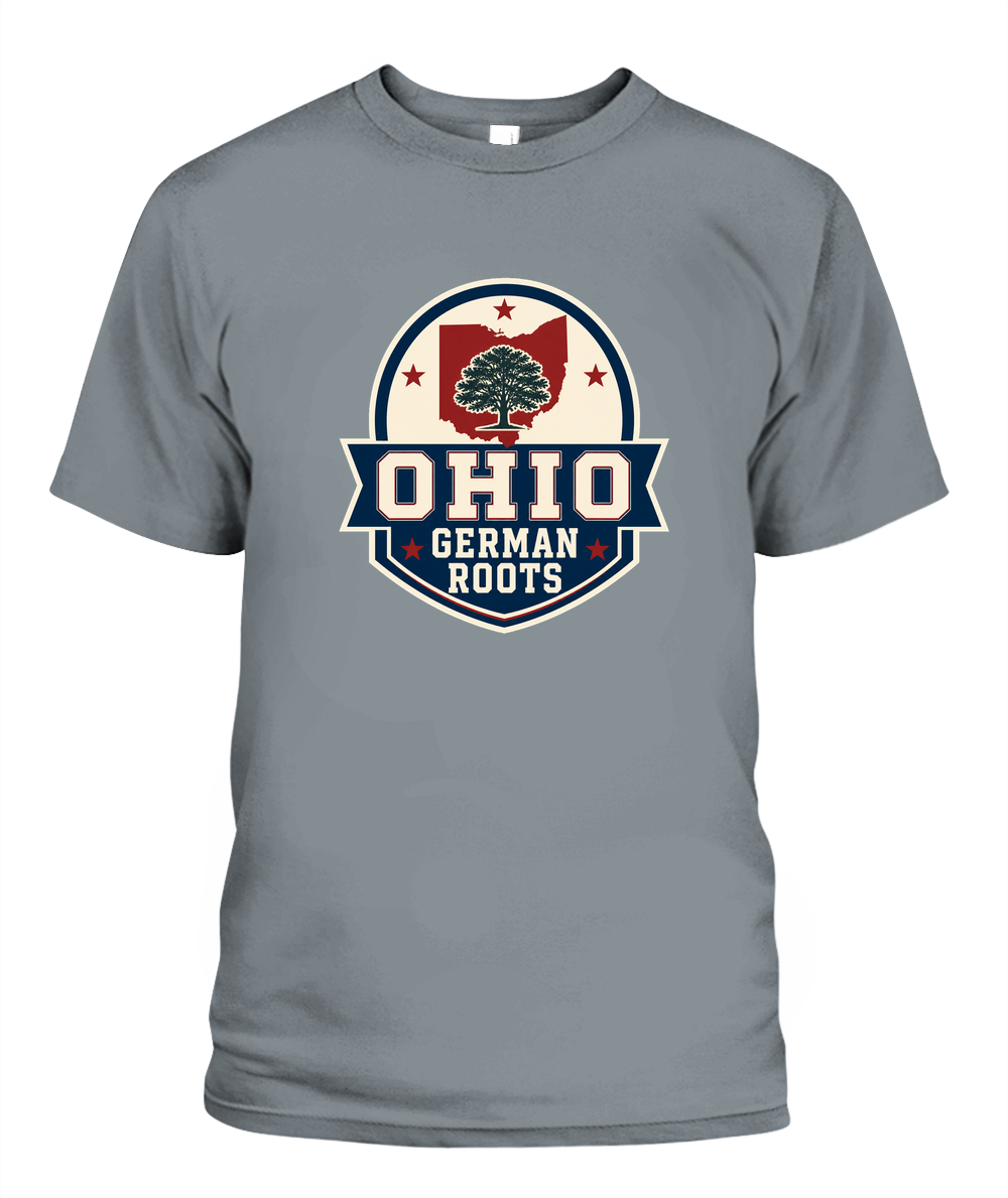 Ohio German Roots — T-Shirt in Granite