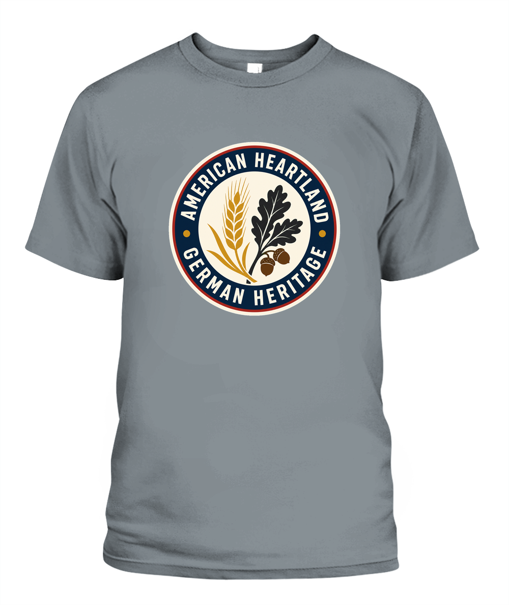 American Heartland, German Heritage — T-Shirt in Granite