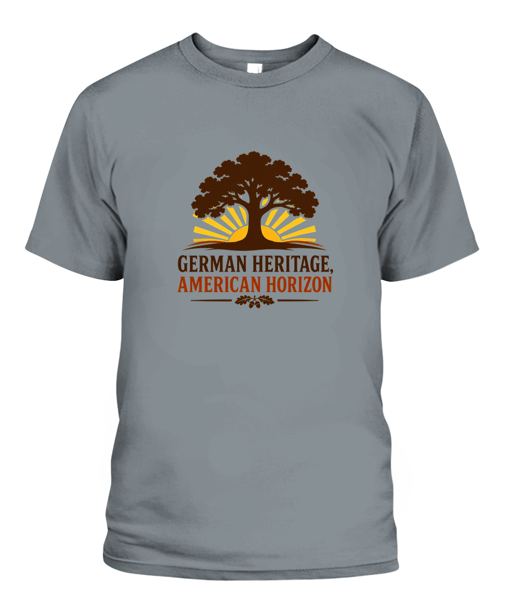 German Heritage, American Horizon — T-Shirt in Granite