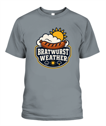 Bratwurst Weather — T-Shirt in Granite