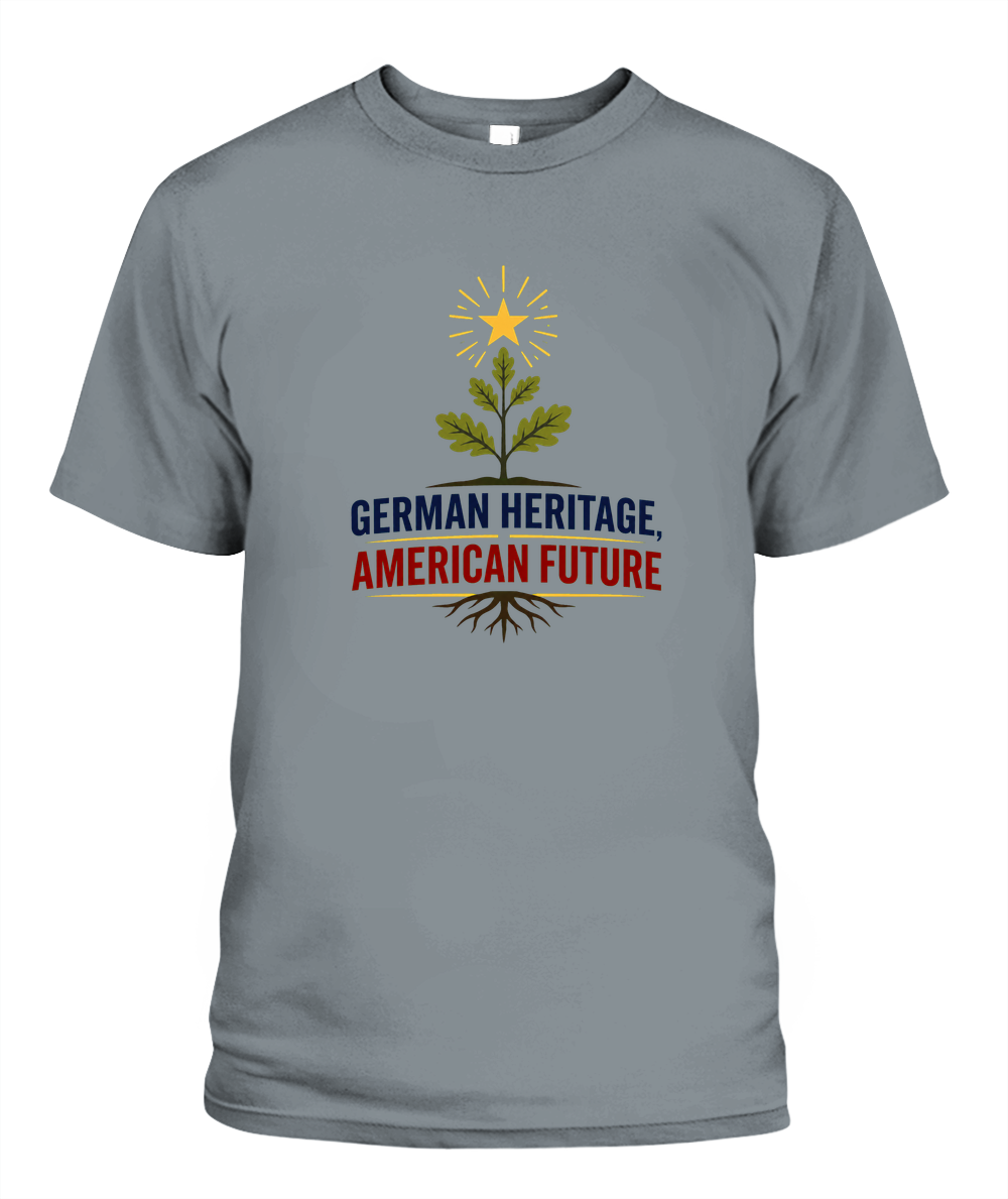 German Heritage, American Future — T-Shirt in Granite