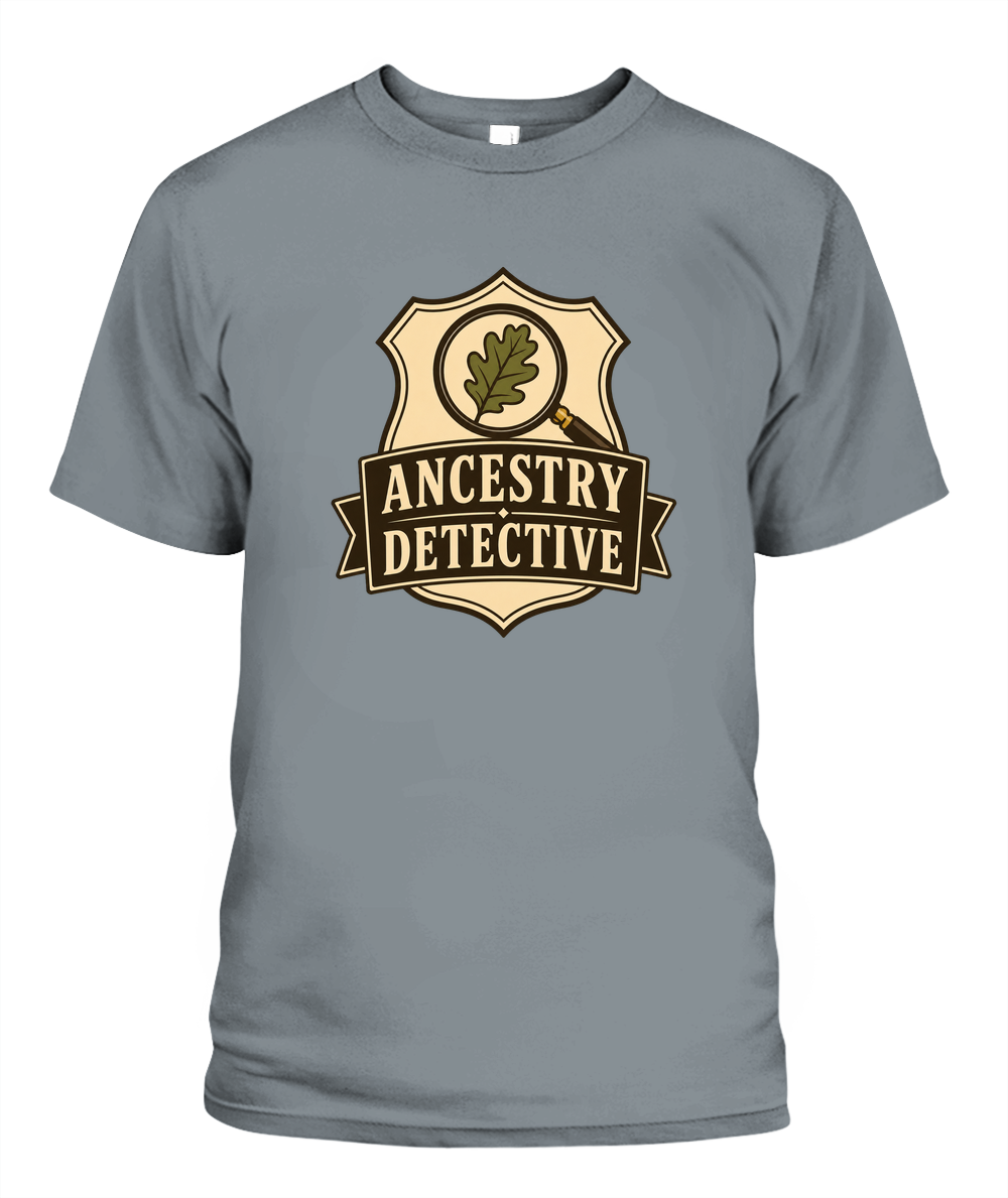 Ancestry Detective — T-Shirt in Granite