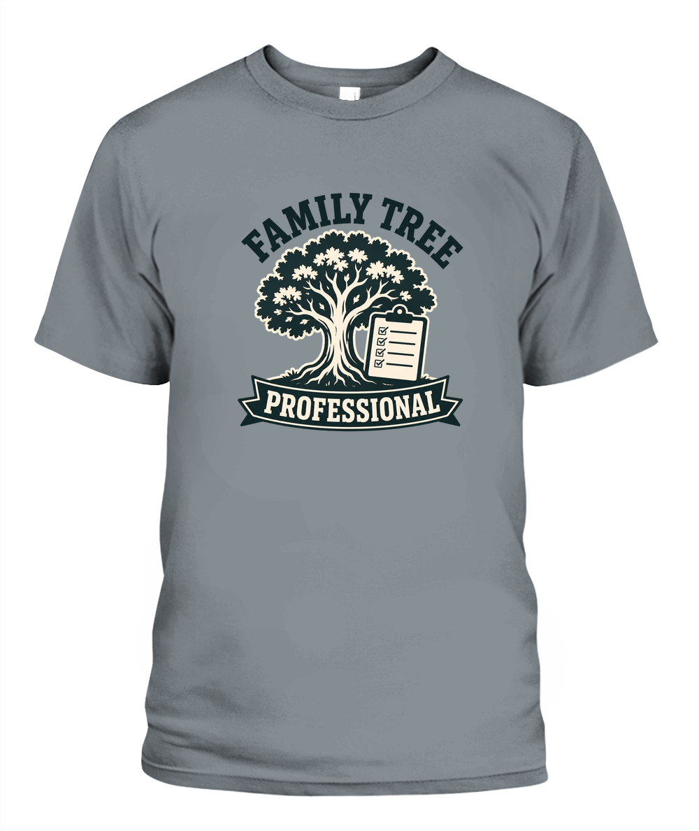 Family Tree Professional — T-Shirt in Granite
