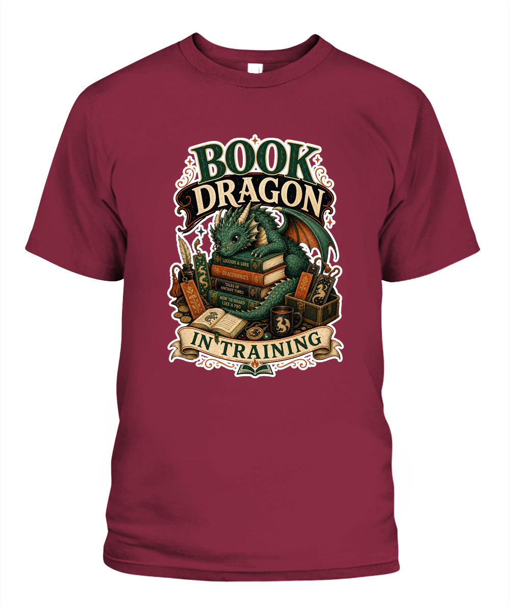 Book Dragon in Training Book Lover T-Shirt | Reading Gift