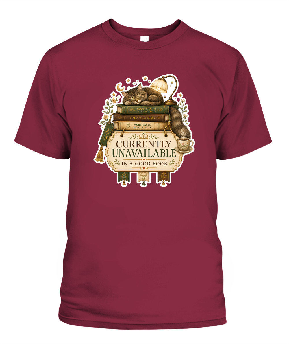 Currently Unavailable Book Lover T-Shirt | Reading Gift