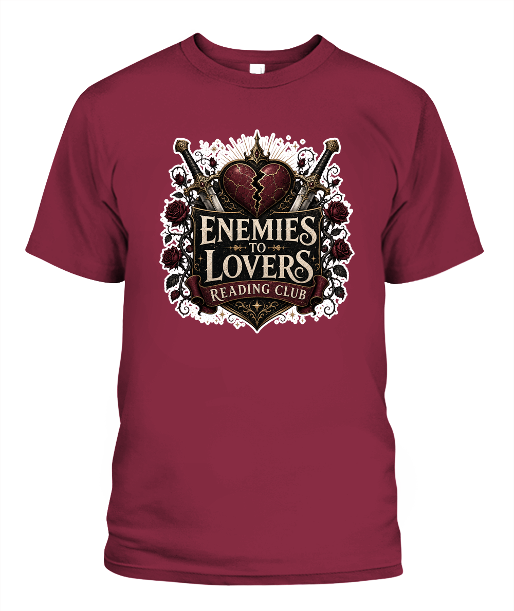 Enemies to Lovers Reading Club Book Lover T-Shirt | Reading Gift