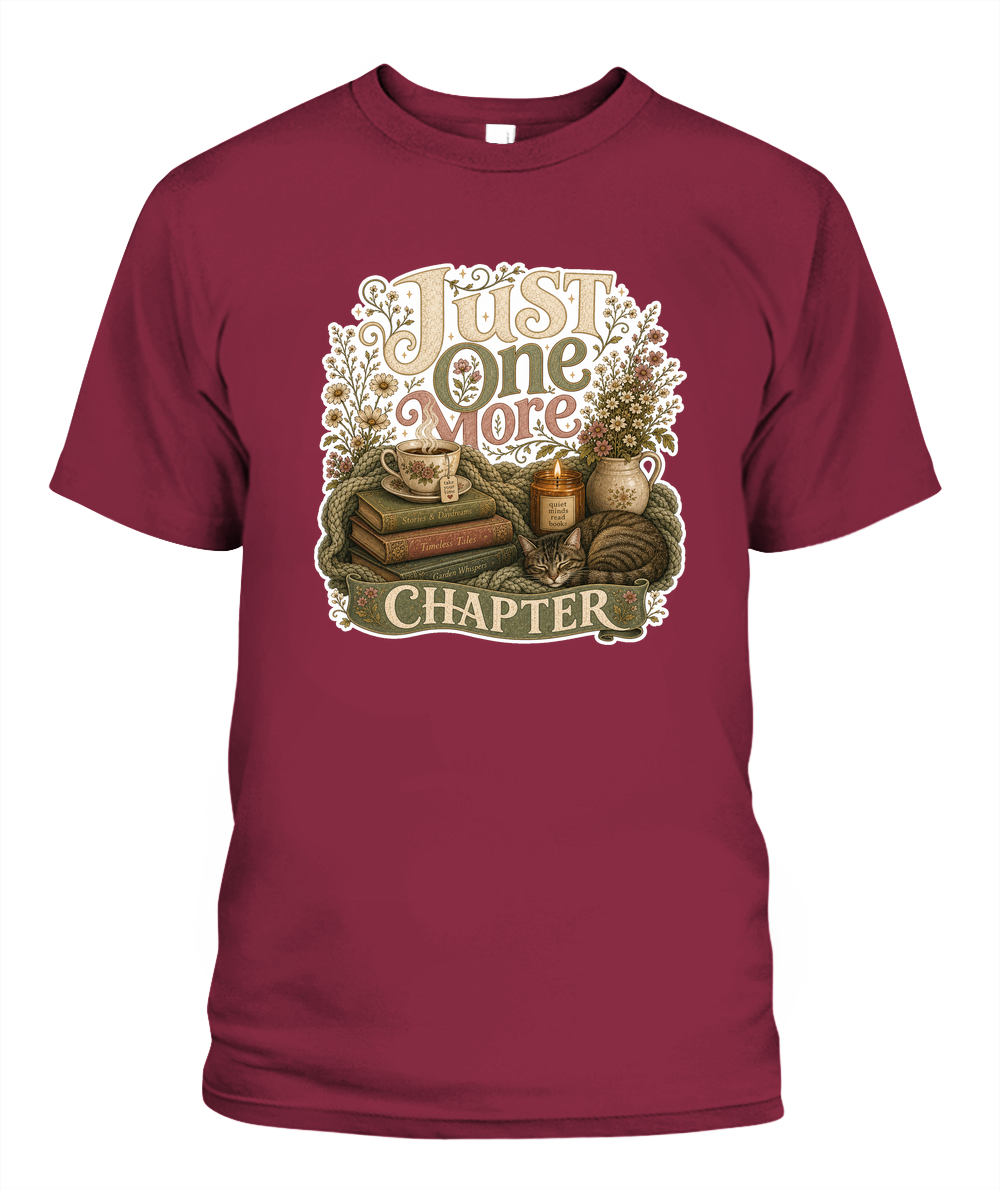 Just one more Chapter Book Lover T-Shirt | Reading Gift