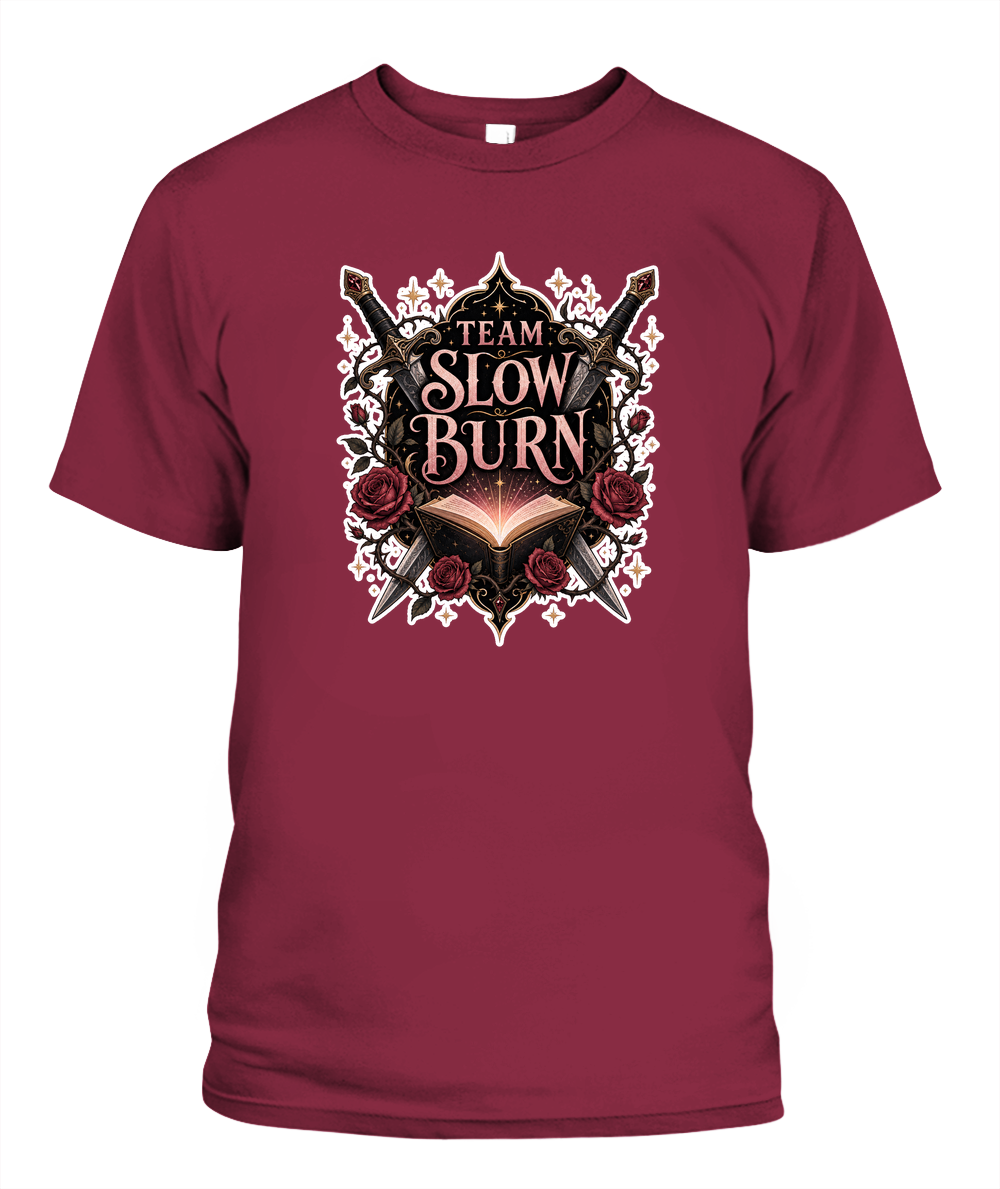 Team Slow Burn Book Lover T-Shirt | Reading Gift