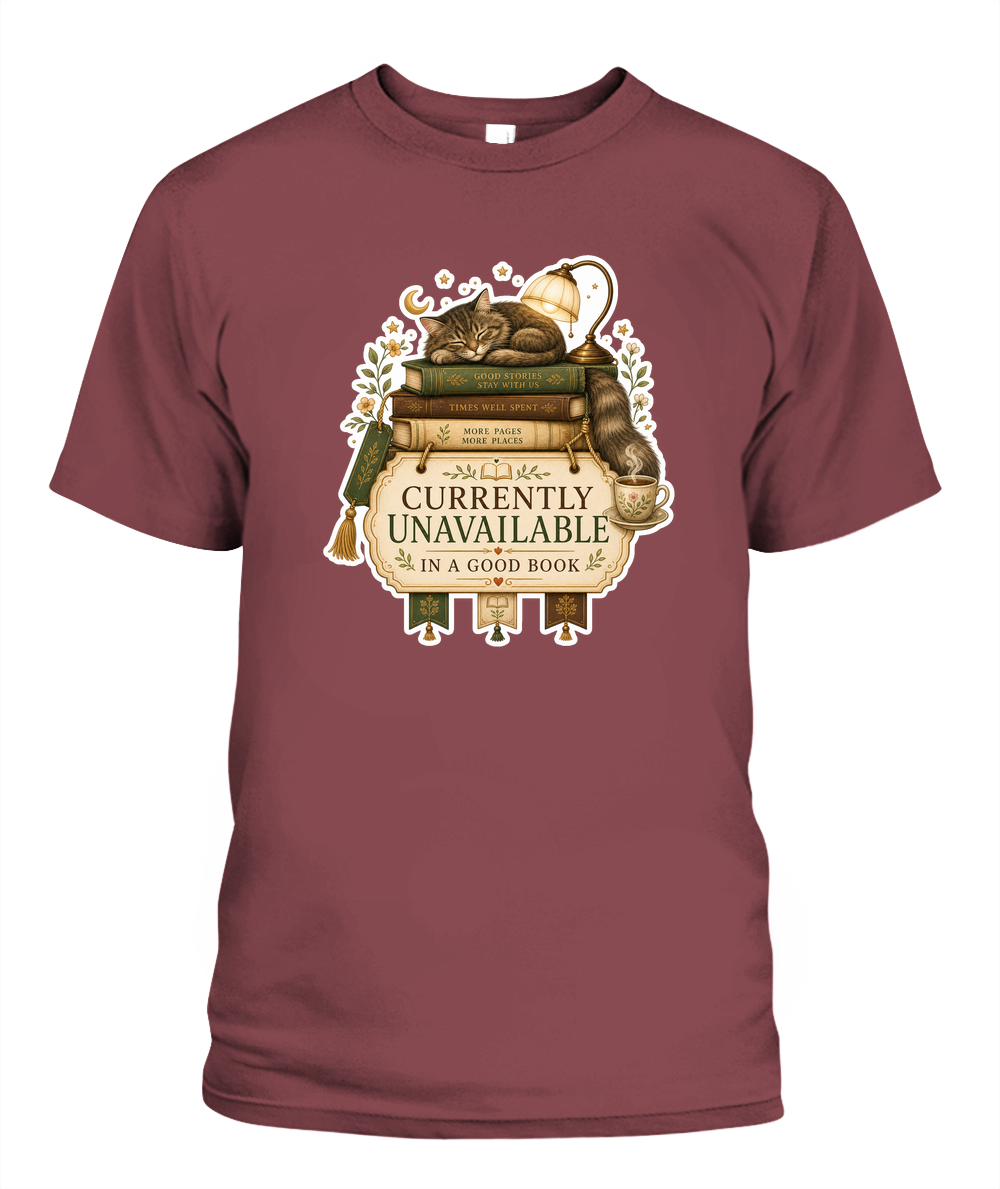 Currently Unavailable Book Lover T-Shirt | Reading Gift