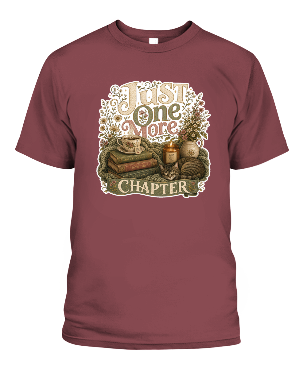 Just one more Chapter Book Lover T-Shirt | Reading Gift