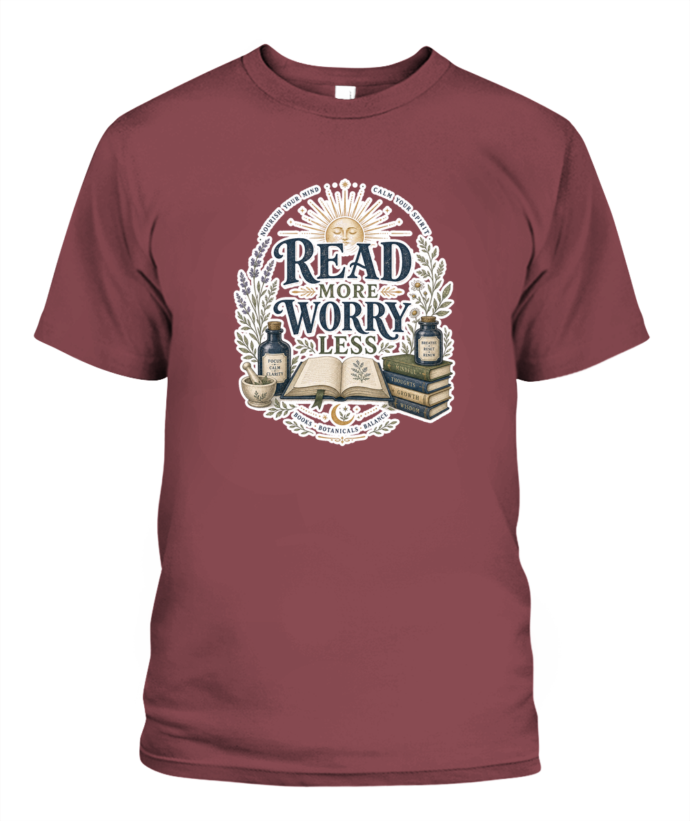 Read more Worry Less Book Lover T-Shirt | Reading Gift