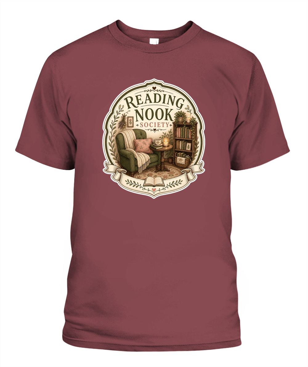 Reading Nook Society Book Lover T-Shirt | Reading Gift