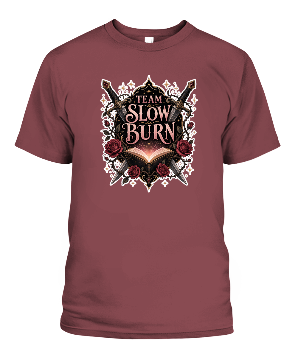 Team Slow Burn Book Lover T-Shirt | Reading Gift