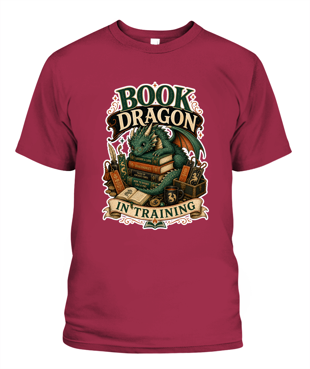 Book Dragon in Training Book Lover T-Shirt | Reading Gift