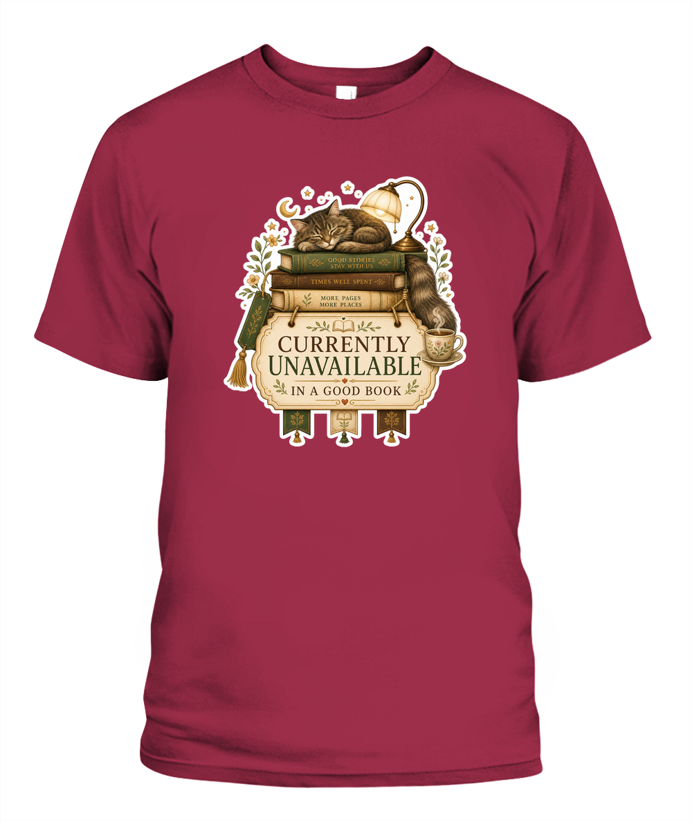 Currently Unavailable Book Lover T-Shirt | Reading Gift
