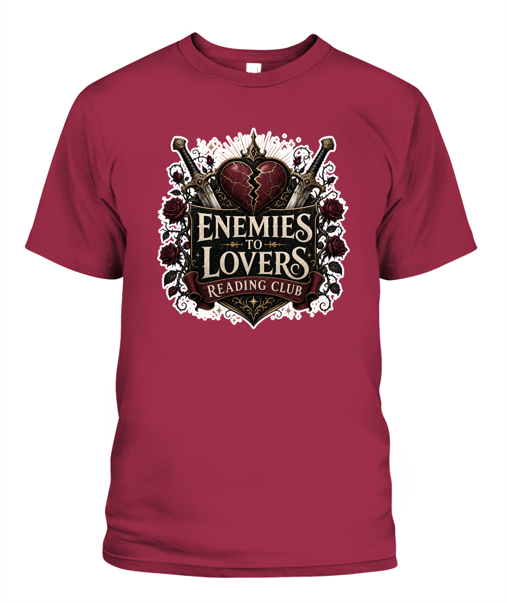 Enemies to Lovers Reading Club Book Lover T-Shirt | Reading Gift