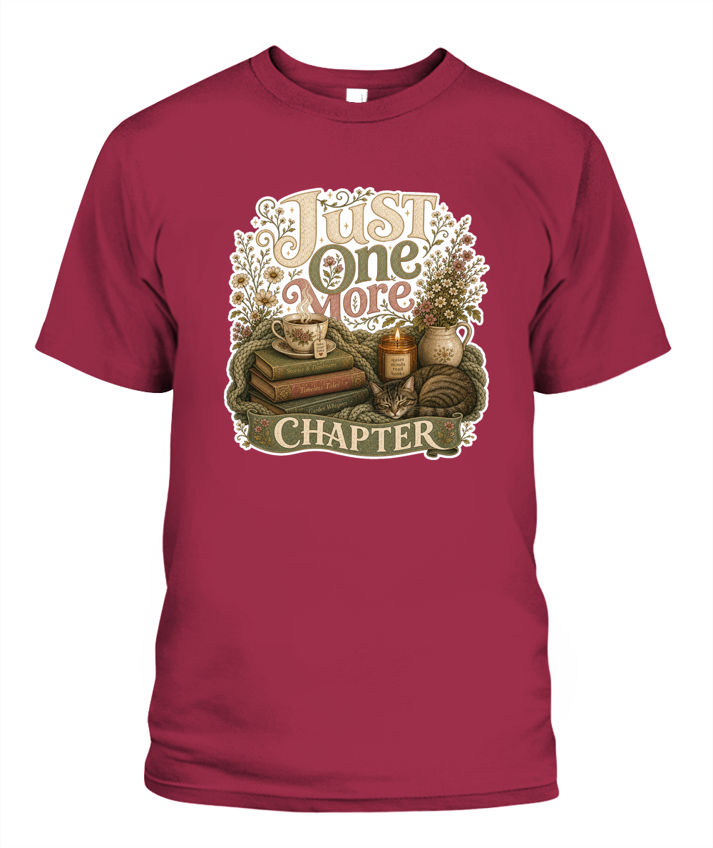 Just one more Chapter Book Lover T-Shirt | Reading Gift