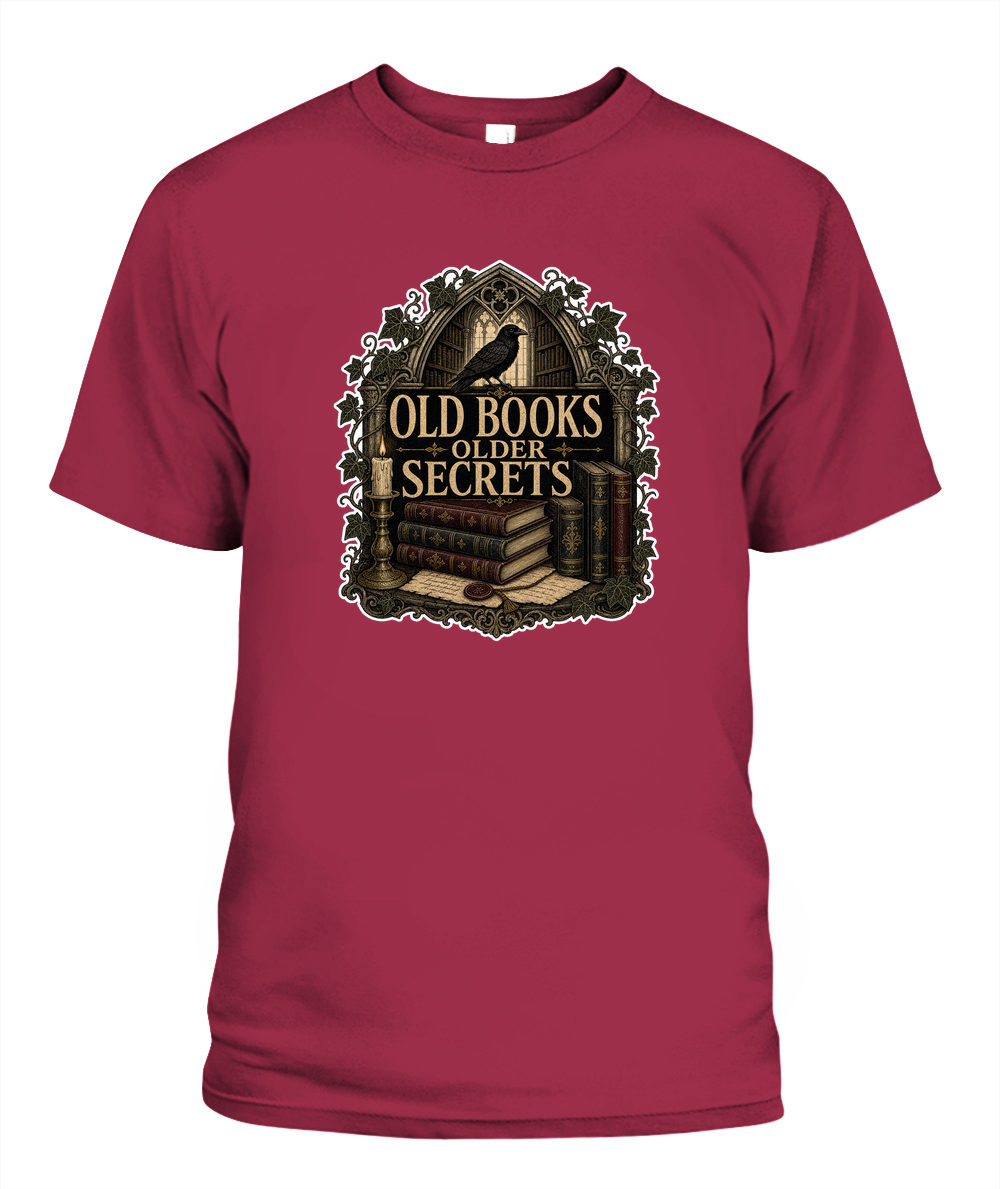 Old Books Older Secrets Book Lover T-Shirt | Reading Gift
