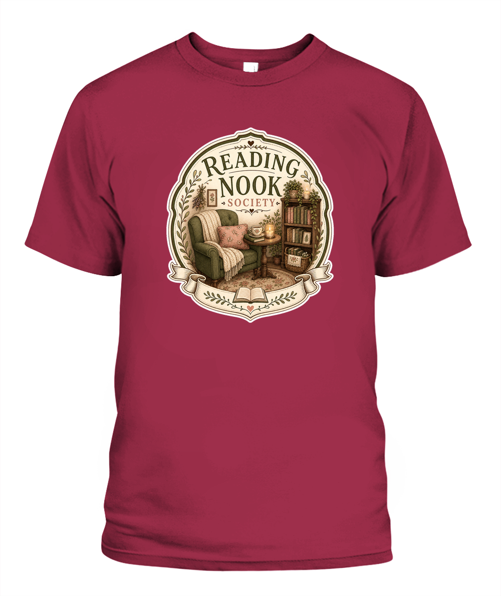 Reading Nook Society Book Lover T-Shirt | Reading Gift