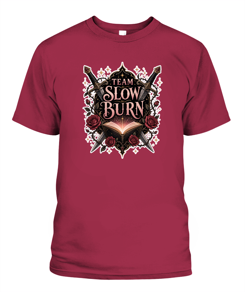 Team Slow Burn Book Lover T-Shirt | Reading Gift