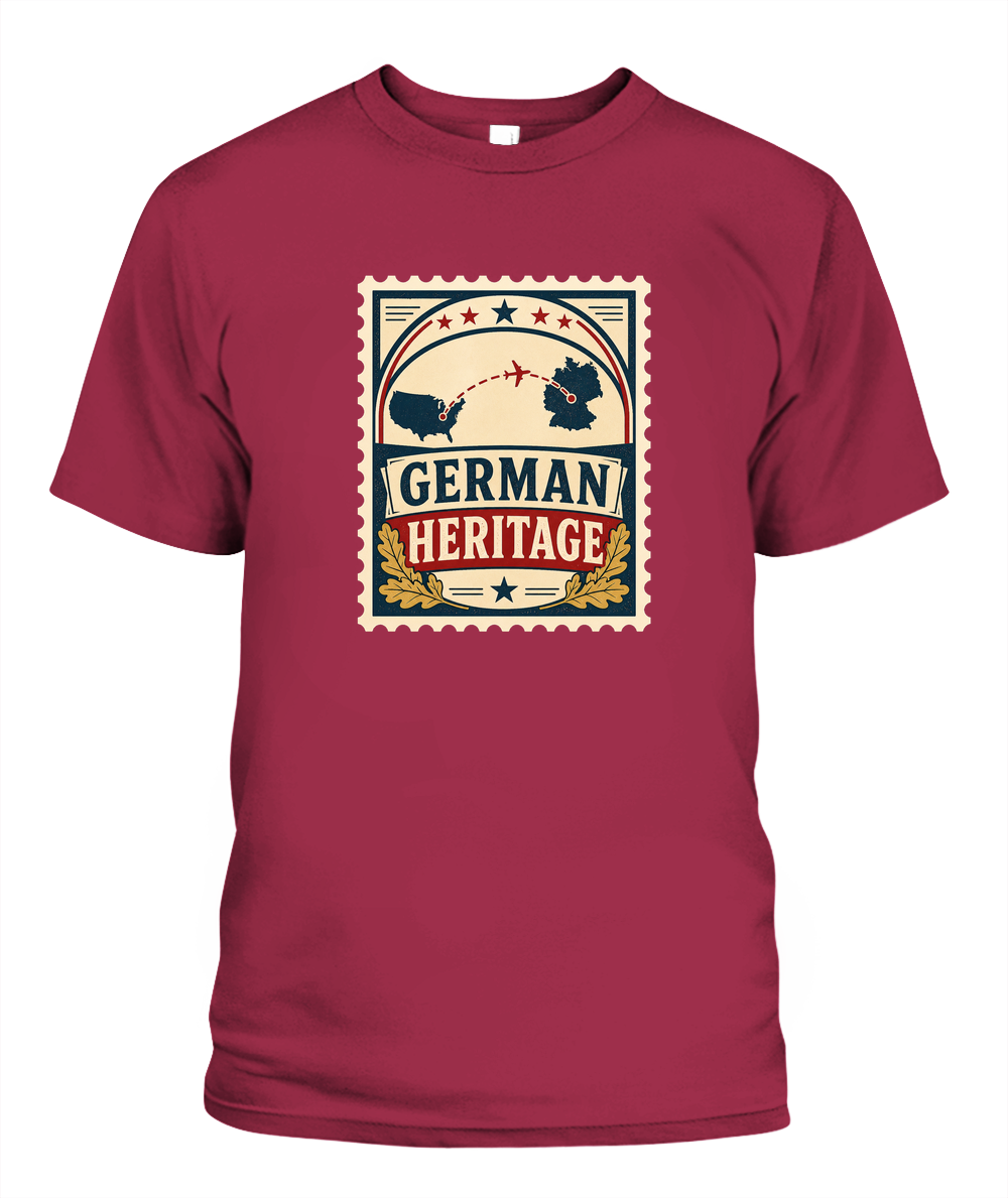 German Heritage — T-Shirt in Crimson