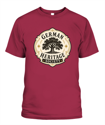 German Heritage Society — T-Shirt in Crimson