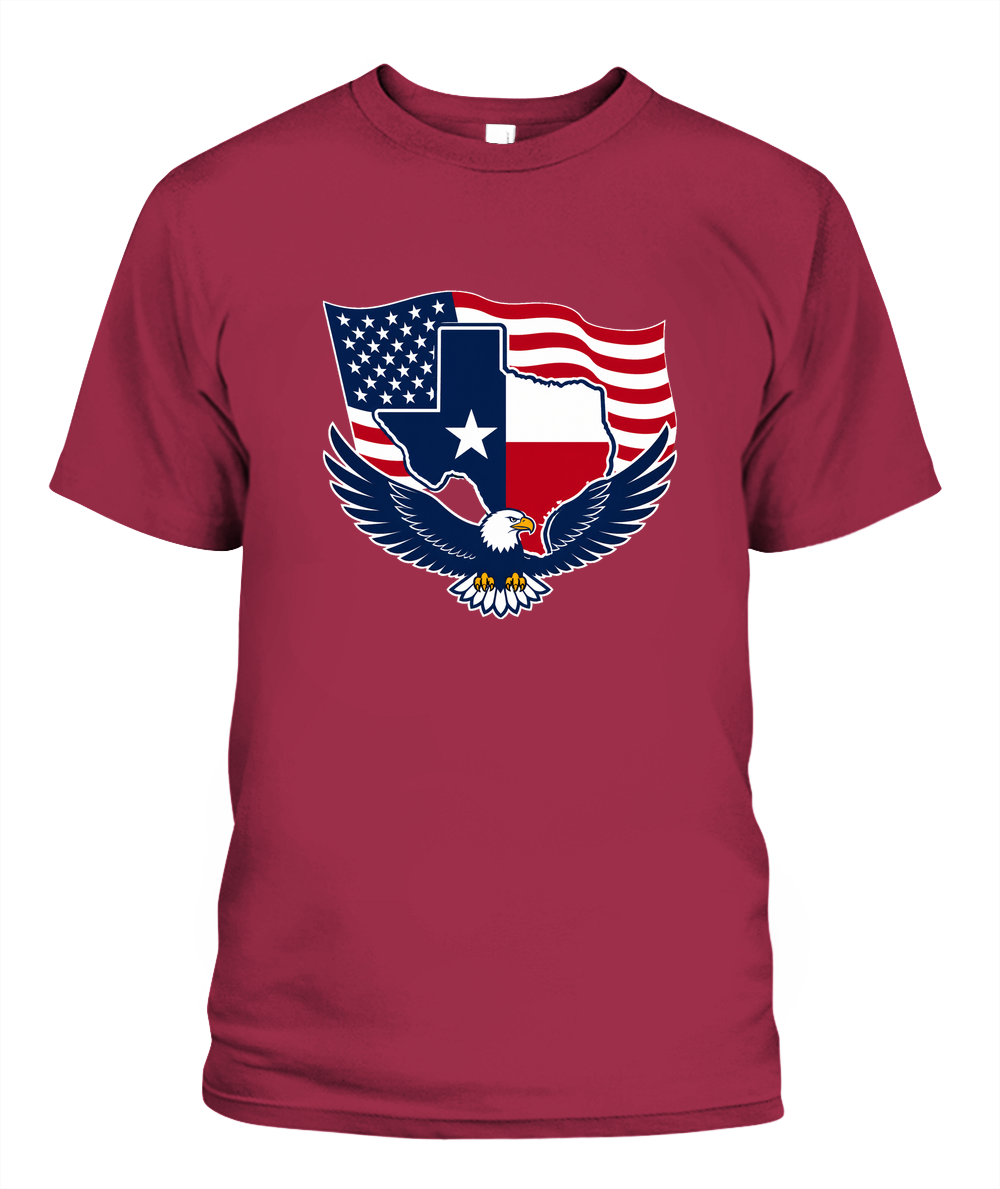 Texas German Roots — T-Shirt in Crimson