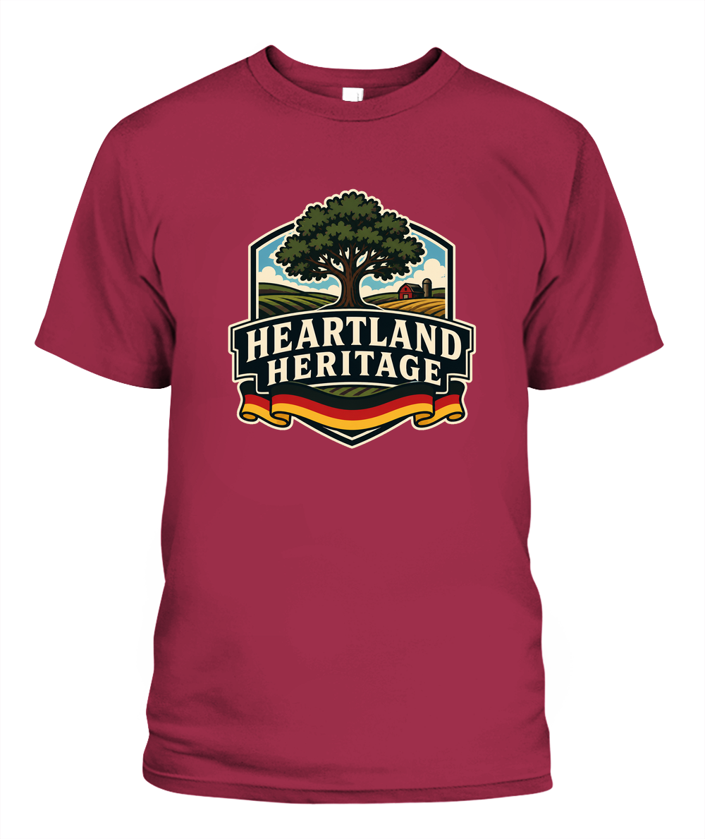 Heartland Heritage — T-Shirt in Crimson