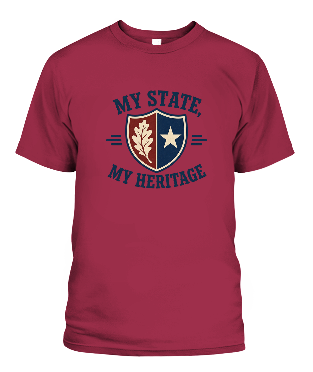 My State, My Heritage — T-Shirt in Crimson