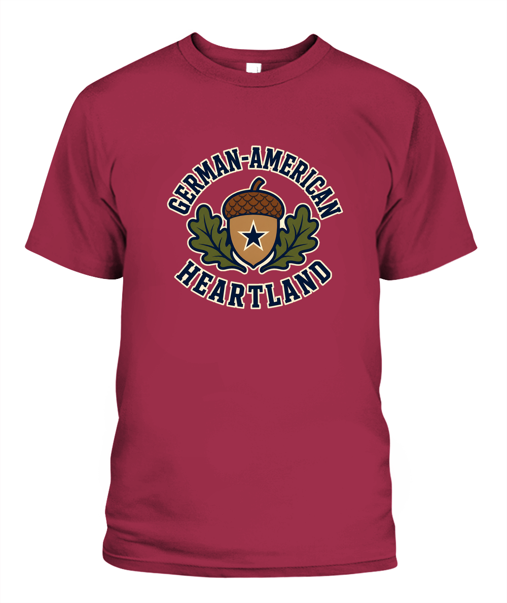 German-American Heartland — T-Shirt in Crimson
