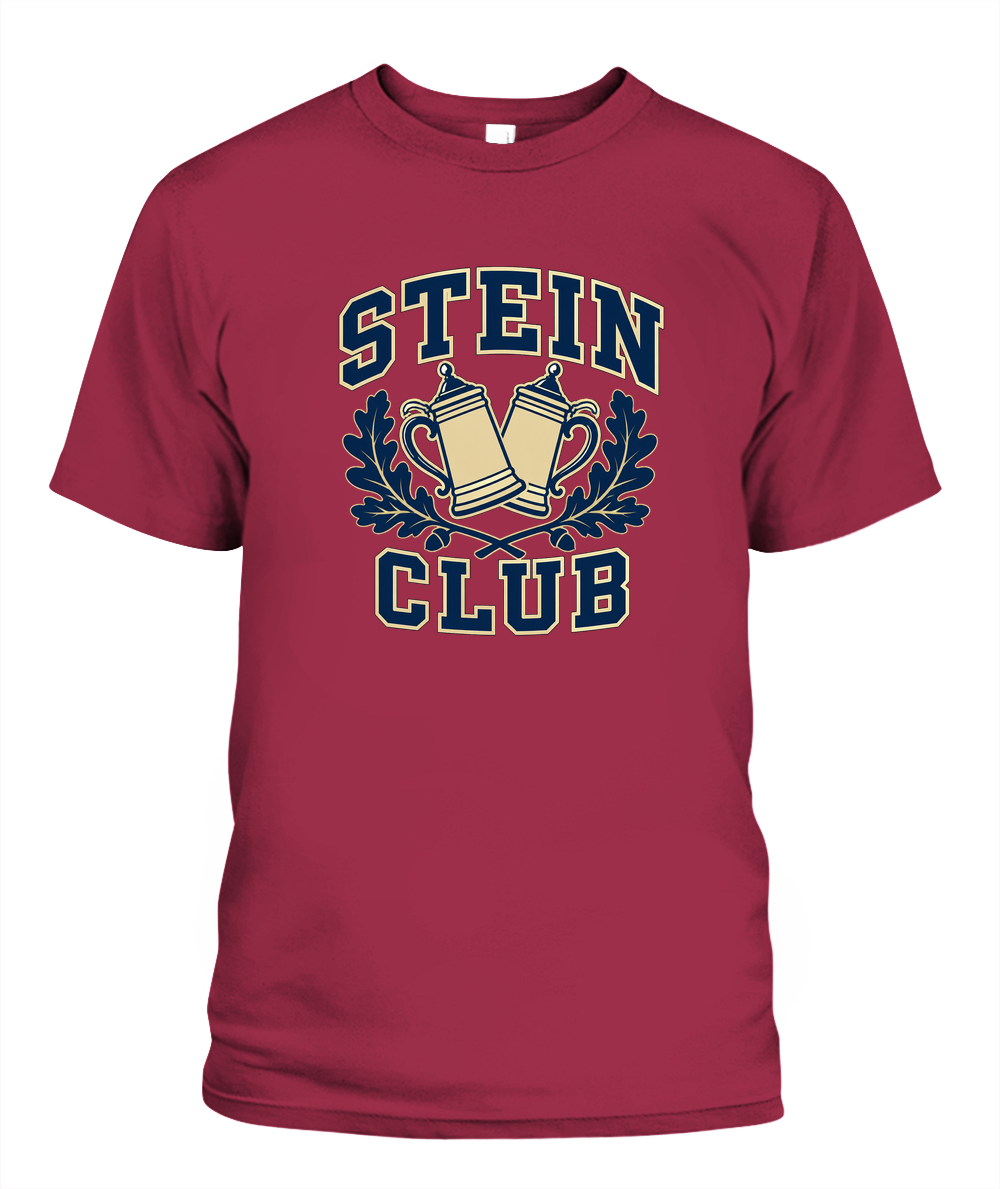 Stein Club — T-Shirt in Crimson