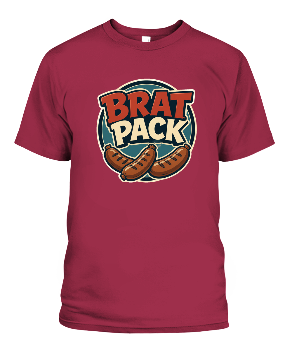 Brat Pack — T-Shirt in Crimson