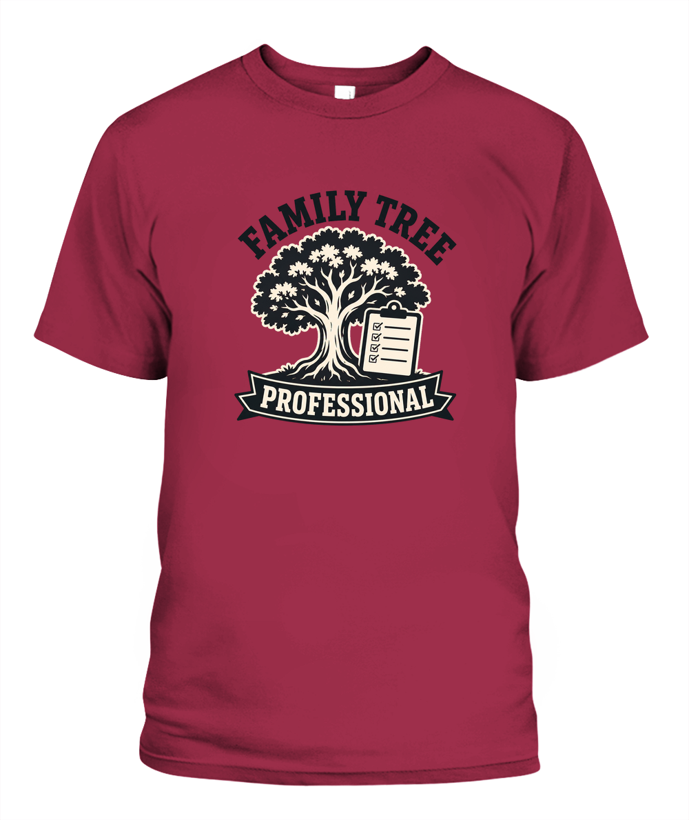 Family Tree Professional — T-Shirt in Blue Jean